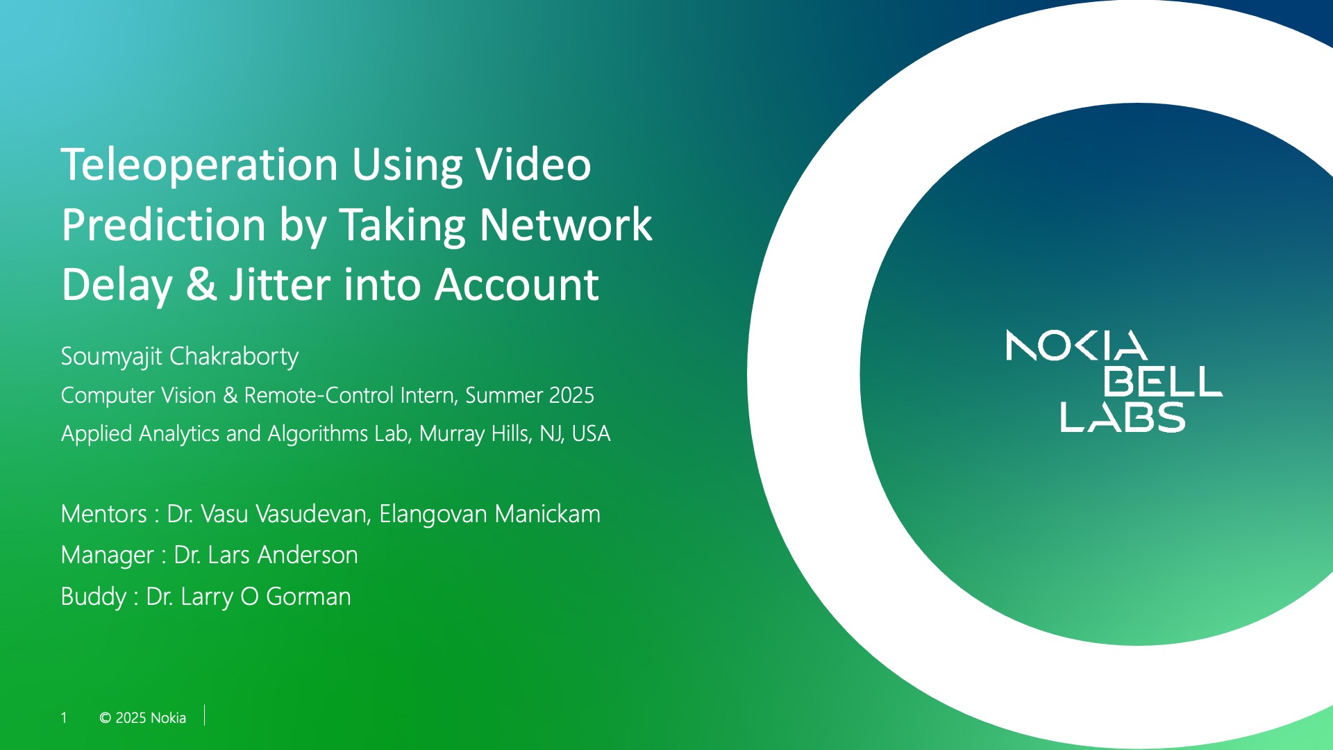 Teleoperation Using Video Prediction by Taking Network Delay & Jitter into Account